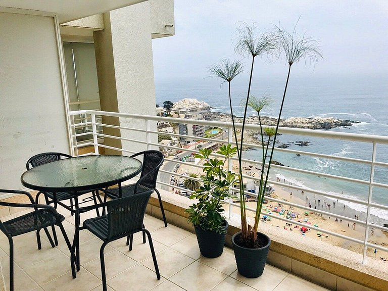 Wonderful sea view Euromarina building, Reñaca Cochoa