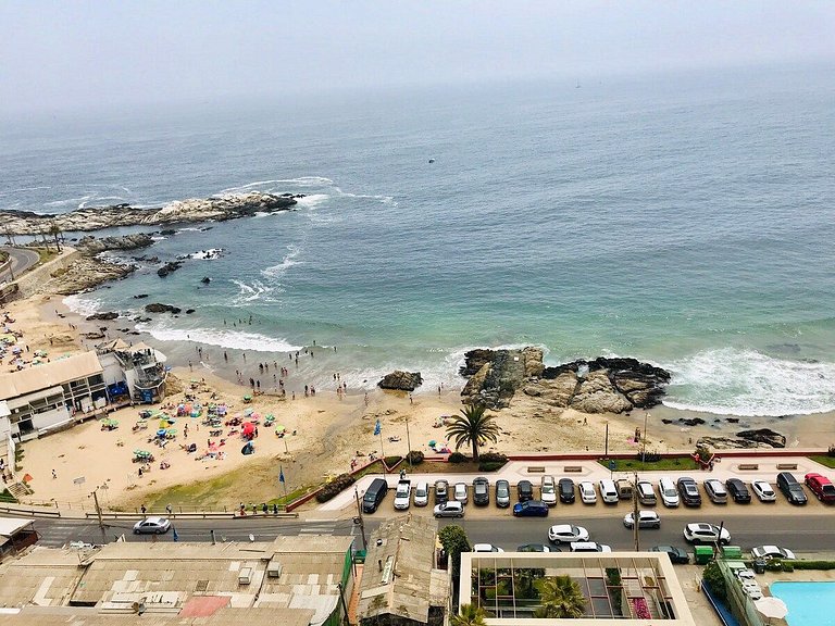 Wonderful sea view Euromarina building, Reñaca Cochoa