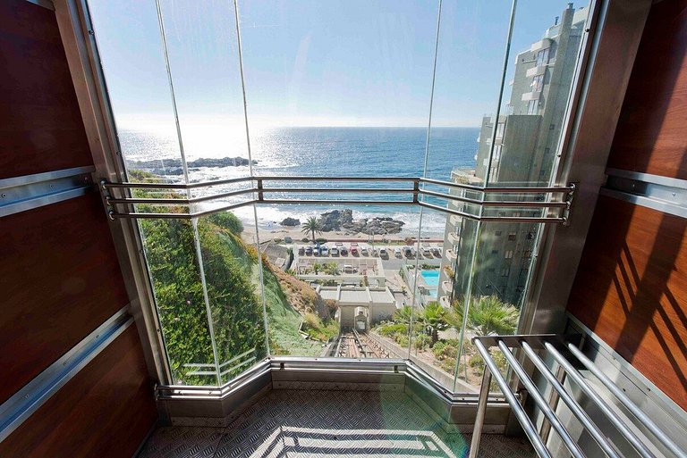 Wonderful sea view Euromarina building, Reñaca Cochoa