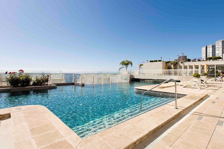 Wonderful sea view Euromarina building, Reñaca Cochoa