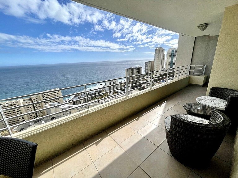 Geomar Beautiful Ocean View Apartment in Concón