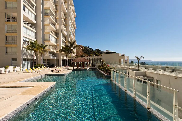 Playa Cochoa - Reñaca Depto. Primera Vista al Mar