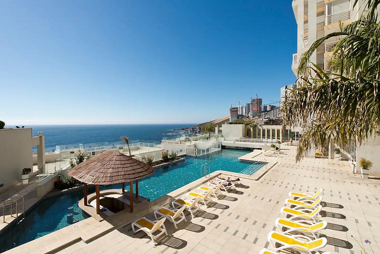 Playa Cochoa - Reñaca Depto. Primera Vista al Mar