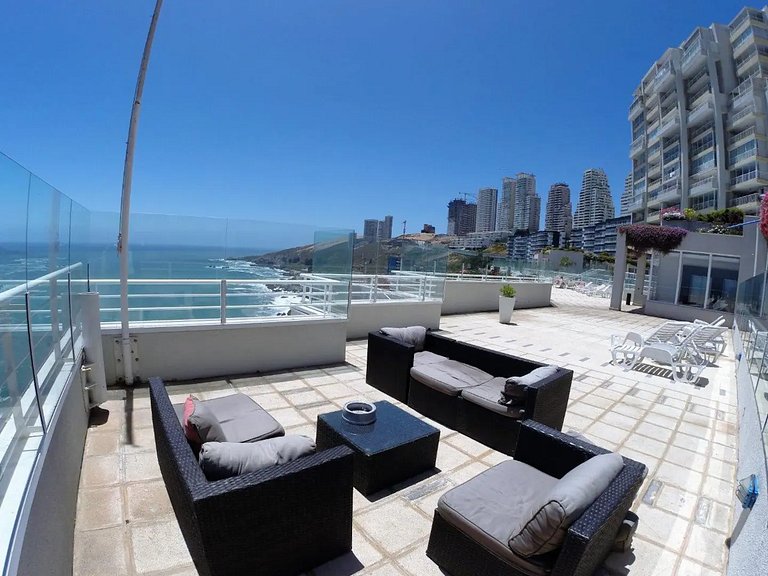 Playa Cochoa - Reñaca Depto. Primera Vista al Mar