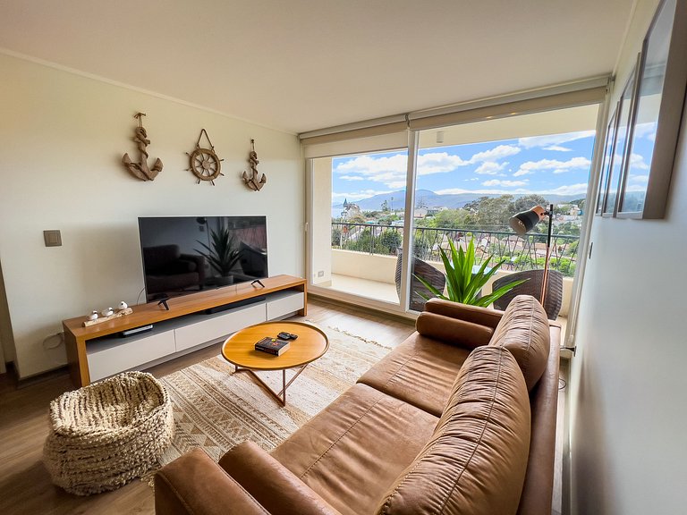 Encanto Playero: Vista al mar y a Papudo.