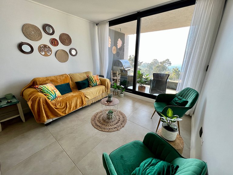 Comfortable apartment with a view of Papudo