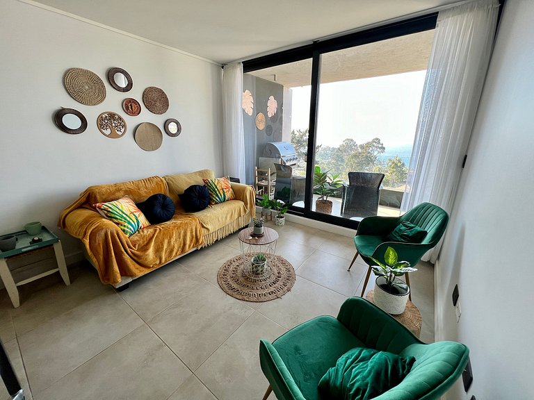 Comfortable apartment with a view of Papudo