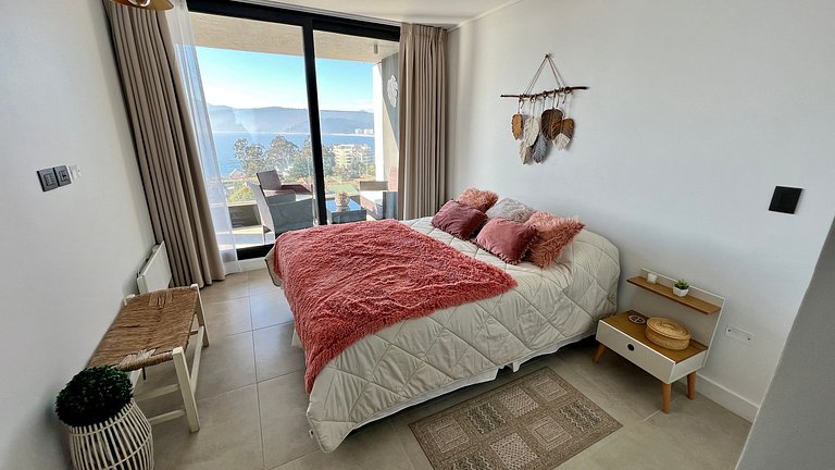 Comfortable apartment with a view of Papudo