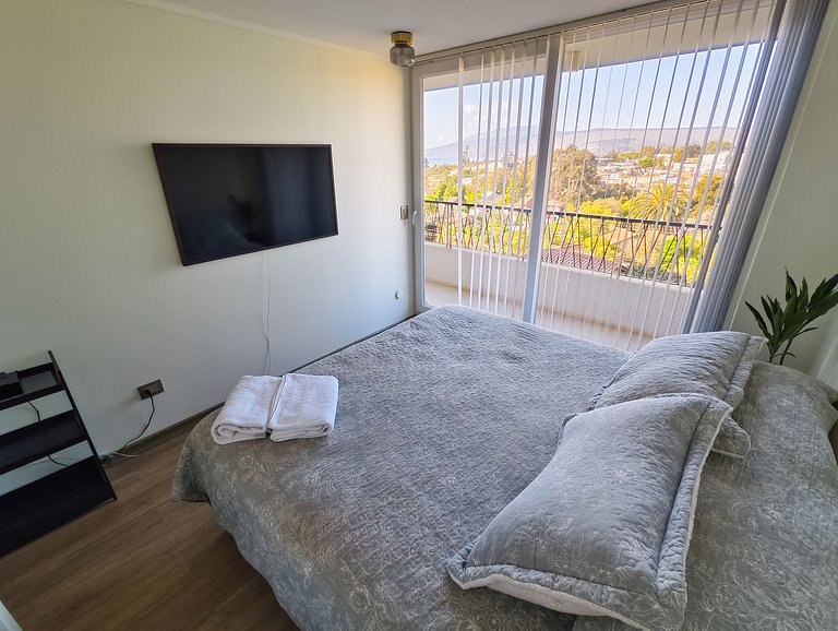Hermoso y nuevo departamento con gran vista - Papudo