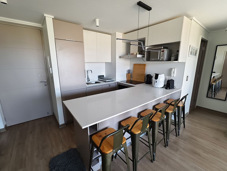 Hermoso y nuevo departamento con gran vista - Papudo