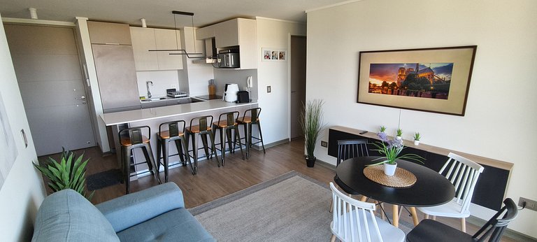 New and beautiful apartment with a great view of Papudo