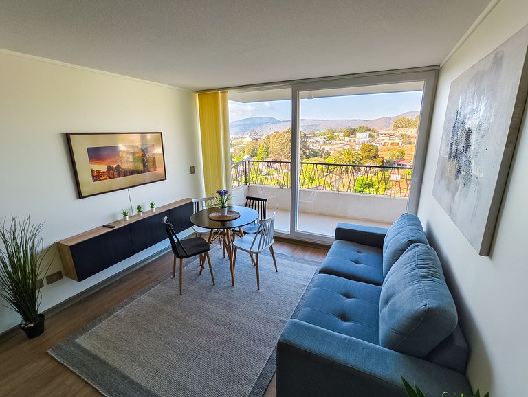 Hermoso y nuevo departamento con gran vista - Papudo