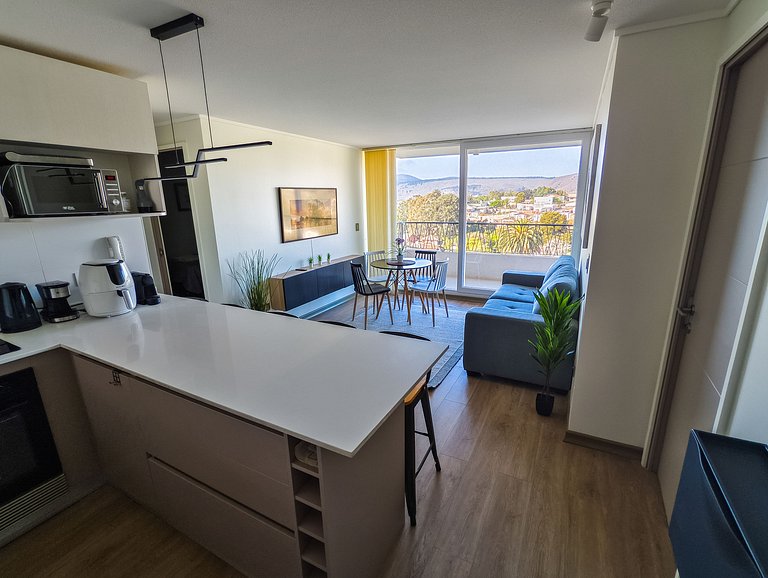 Hermoso y nuevo departamento con gran vista - Papudo