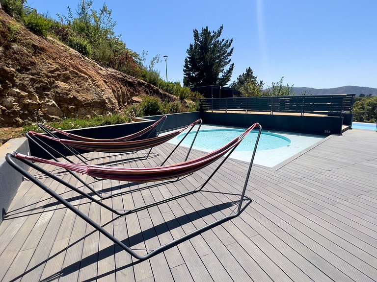 Hermoso y nuevo departamento con gran vista - Papudo