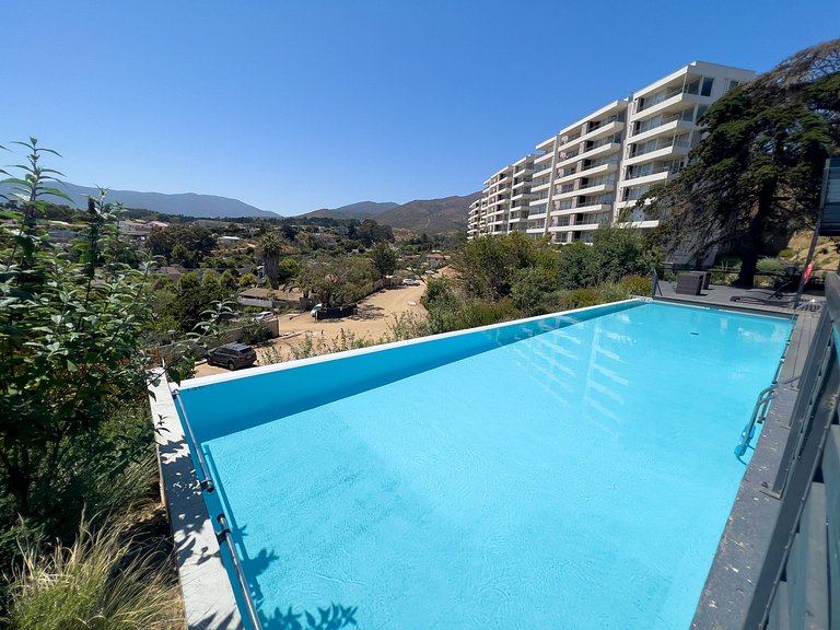 Hermoso y nuevo departamento con gran vista - Papudo