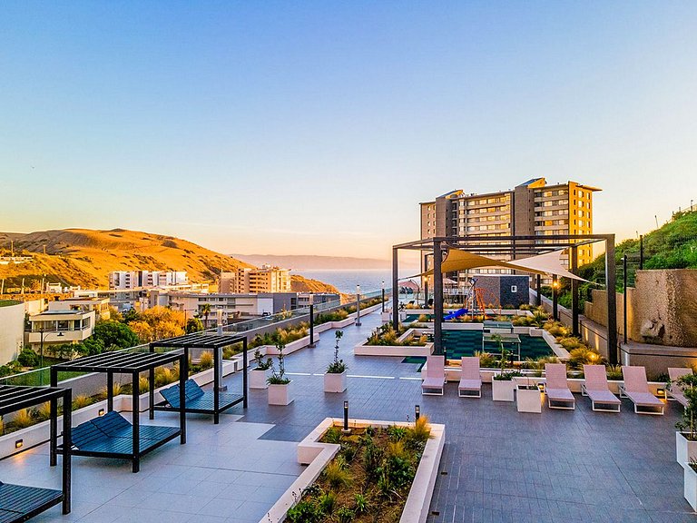 Sea and Dune View - Sunset