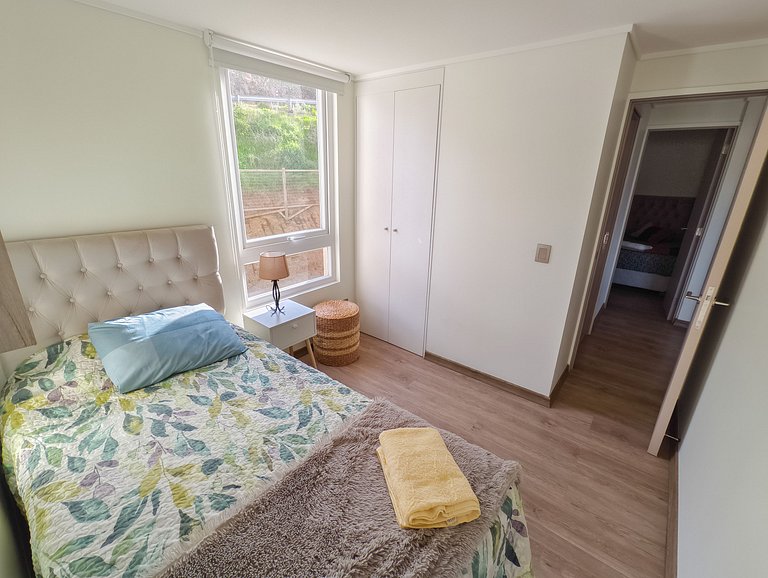 Depto con vista a la playa para 5 personas Papudo