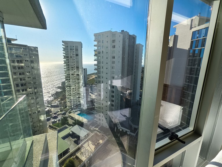 Dpto en Reñaca con espectacular terraza y piscina