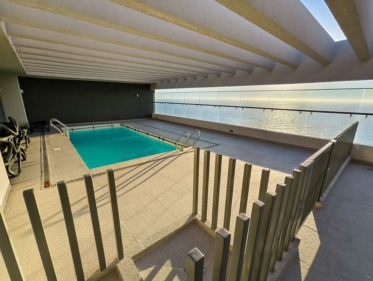 Dpto en Reñaca con espectacular terraza y piscina