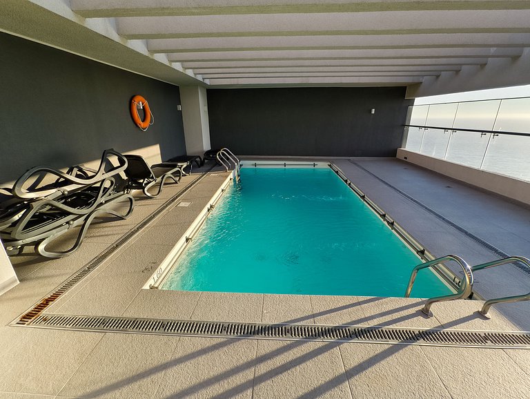 Dpto en Reñaca con espectacular terraza y piscina