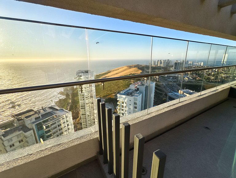 Dpto en Reñaca con espectacular terraza y piscina