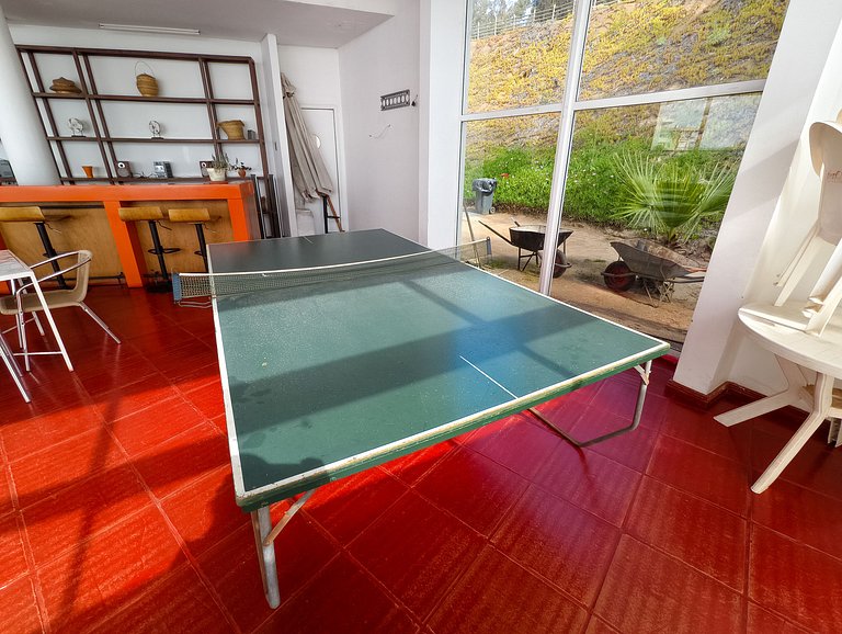 Sea view, beach access, and a huge garden.