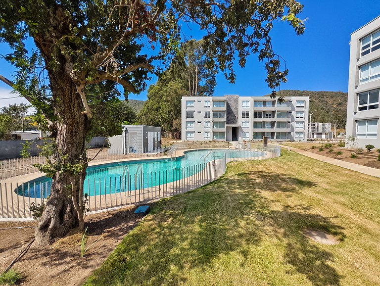 Apt for 7 in Puyai - WiFi, pool, and barbecue area