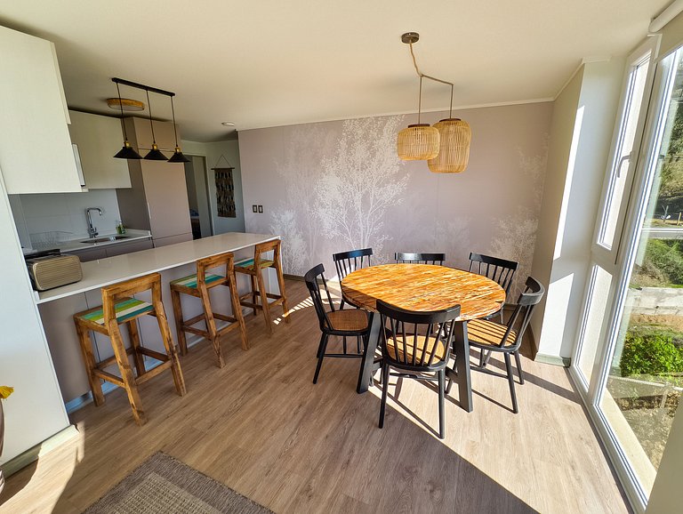 Departamento para 6 personas, vista increíble