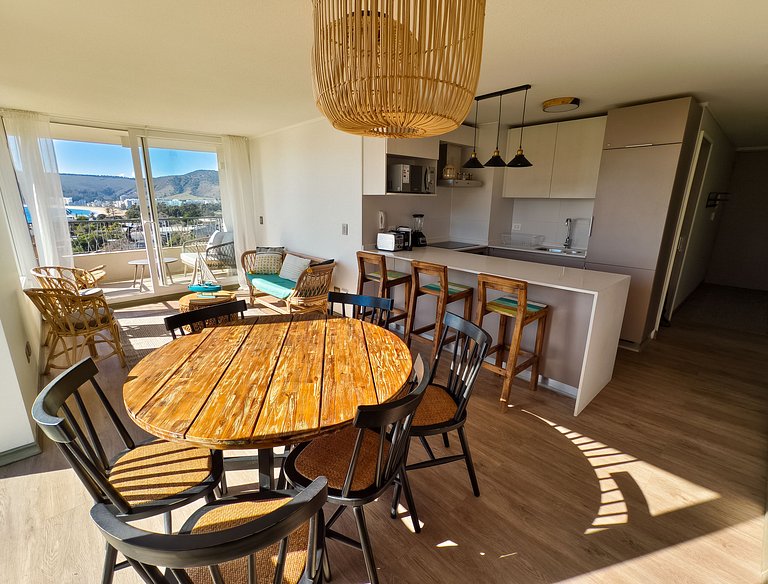 Departamento para 6 personas, vista increíble
