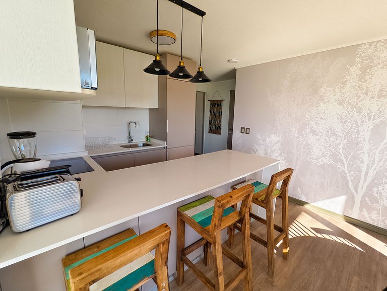 Departamento para 6 personas, vista increíble