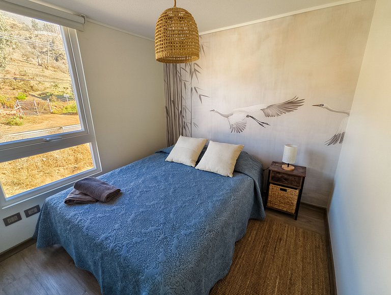 Depto. para 6 Hermosa Vista a la Playa Chica