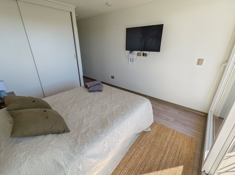 Depto. para 6 Hermosa Vista a la Playa Chica