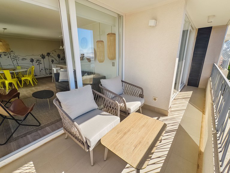 Depto. para 6 Hermosa Vista a la Playa Chica