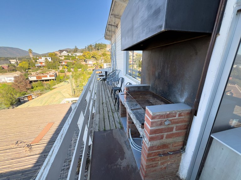 Cómoda casa con terraza y vista al mar en Papudo