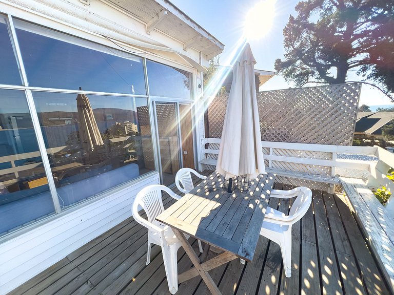 Cómoda casa con terraza y vista al mar en Papudo