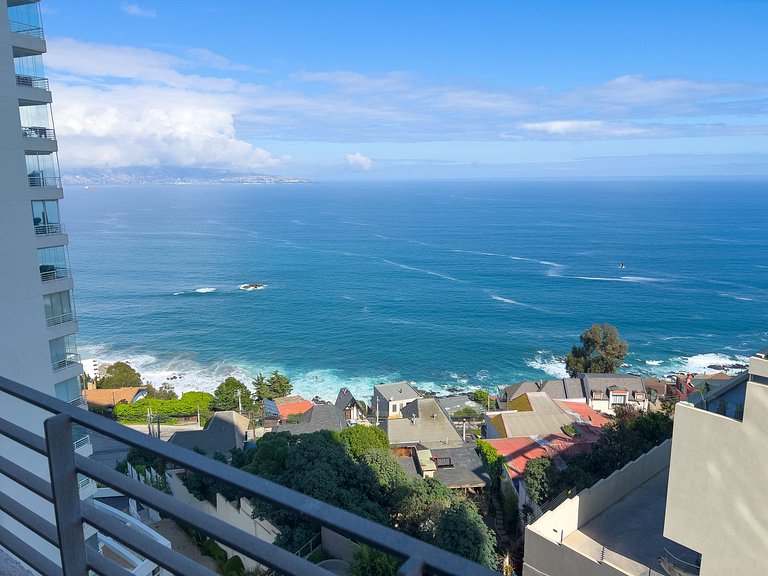 Getaway for 2 in Reñaca with Ocean View