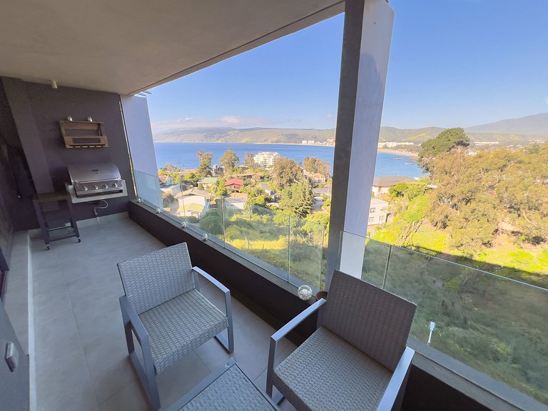 Excelente vista a la bahía de Papudo