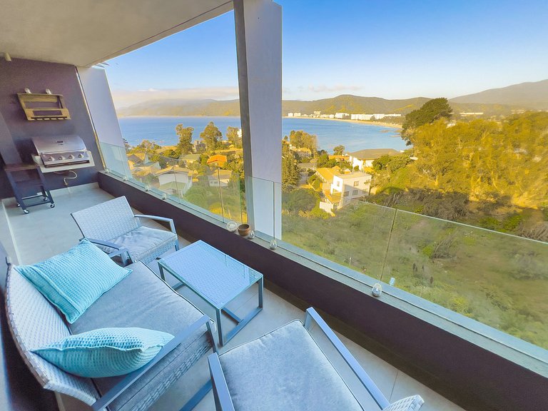 Excelente vista a la bahía de Papudo