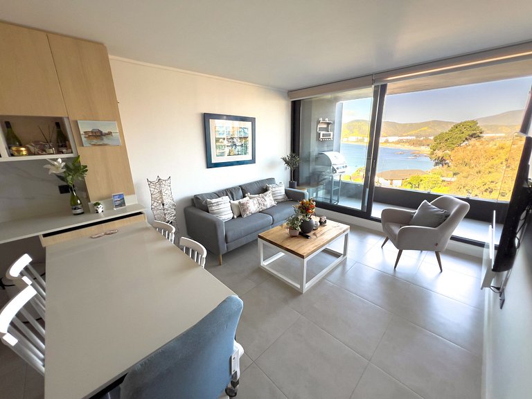 Excelente vista a la bahía de Papudo