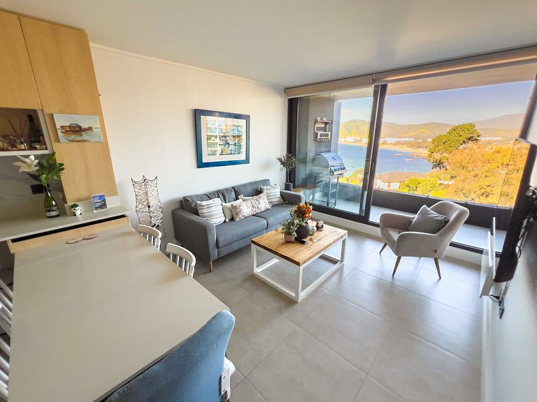 Excelente vista a la bahía de Papudo