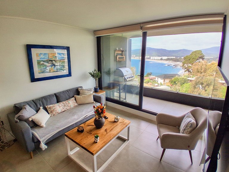 Excelente vista a la bahía de Papudo