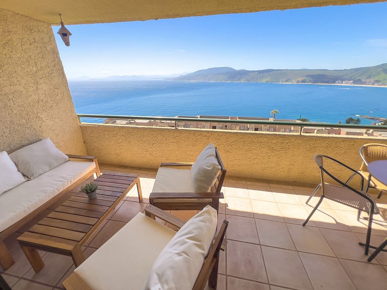 Maravilloso depto. para 5 - vista al mar