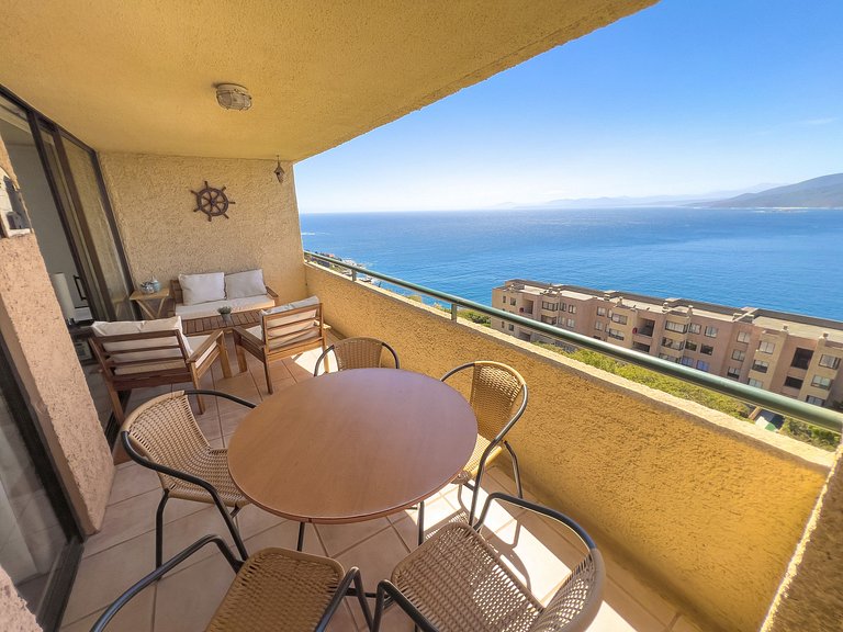 Maravilloso depto. para 5 - vista al mar