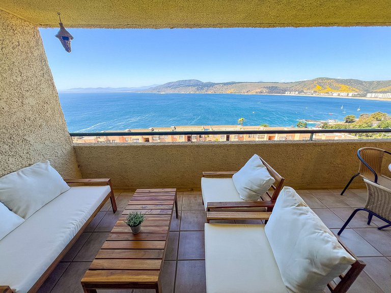 Maravilloso depto. para 5 - vista al mar