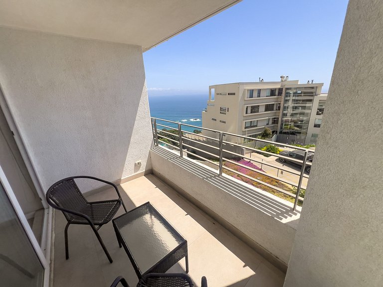 Depto para 2 en Reñaca - Vista al Mar y céntrico
