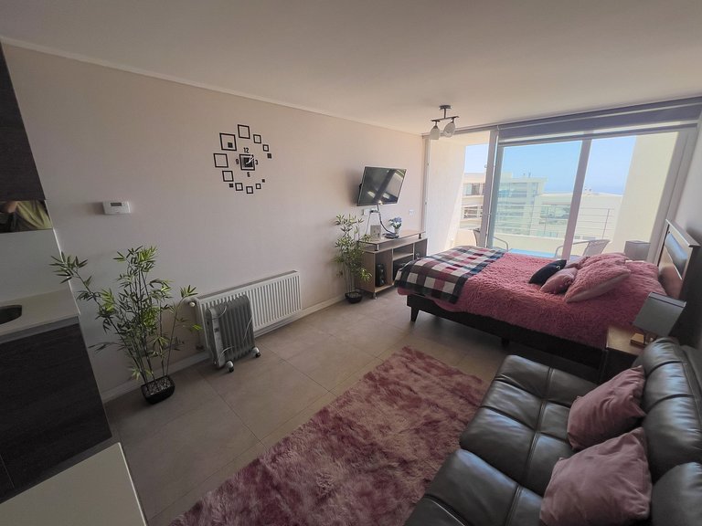 Depto para 2 en Reñaca - Vista al Mar y céntrico