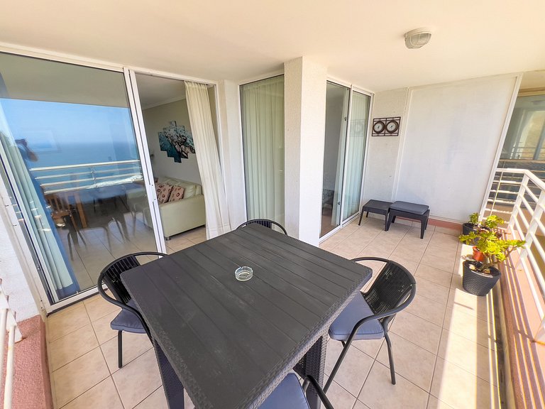 Wonderful sea view Euromarina building, Reñaca Cochoa