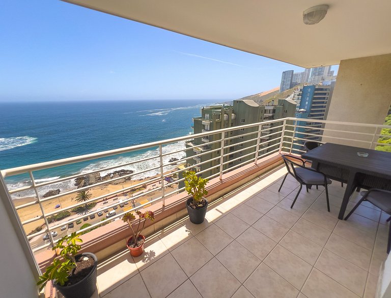 Wonderful sea view Euromarina building, Reñaca Cochoa
