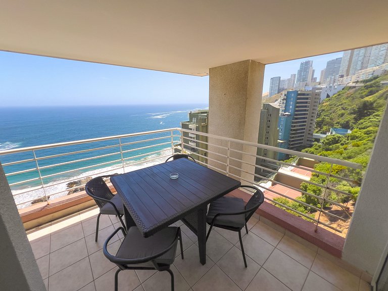 Wonderful sea view Euromarina building, Reñaca Cochoa