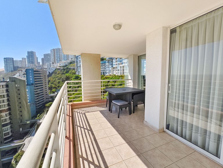 Wonderful sea view Euromarina building, Reñaca Cochoa